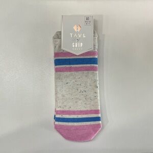 Tavi Noir Grip Savvy Pink and Blue Socks
